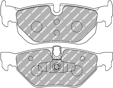 Klock hamulcowe Ferodo Racing DS2500 tylne FCP1807H BMW 1 E81 E82 E87 3 E90 E91 E92 E93 Saloon Touring X1 E84 