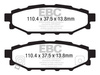 DP1584 -EBC Brakes ULTIMAX2 sorozatú fékbetét készlet