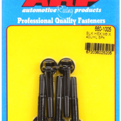 Śruby ARP M6 x 1.00 x 40 hex black oxide bolts (5pcs)