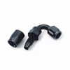 CPE AN 120° black fuel hose fitting OBP