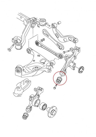 Achsschenkelbuchsen hinten - MPBS: 0601788 Audi A4 B6, B7, Seat Exeo,