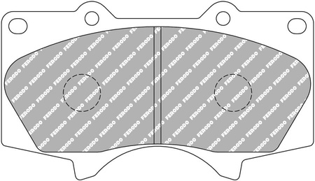 Ferodo Racing DS2500 priekinės stabdžių kaladėlės FCP1698H LEXUS GX LX MITSUBISHI PAJERO IV TOYOTA FJ CRUISER GSJ1 FORTUNER HILUX PRADO,