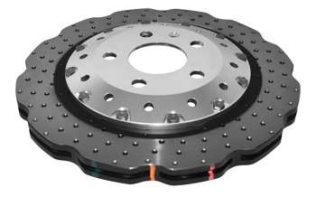 DBA disc brake 5000 series - Cross Drilled/Dimpled front - DBA52834WSLVXD AUDI R8 RS4 B8 RS5