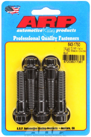 Śruby ARP "7/16""-14 x 1.750 12pt black oxide bolts" (5pcs)