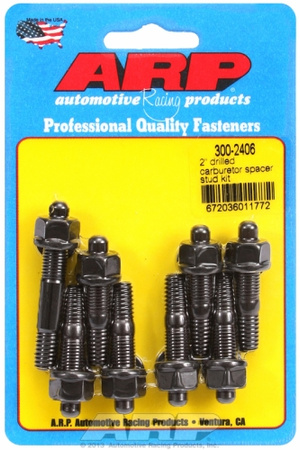 Śruby ARP "2"" drilled carburetor spacer stud kit"