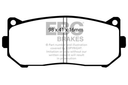 DP1235 -EBC Brakes ULTIMAX2 sorozatú fékbetét készlet