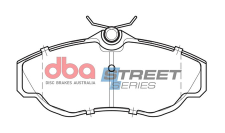 Brake Pads Street Series Semi-metallic front - DB1336SS LAND ROVER Discovery 2 Range P38