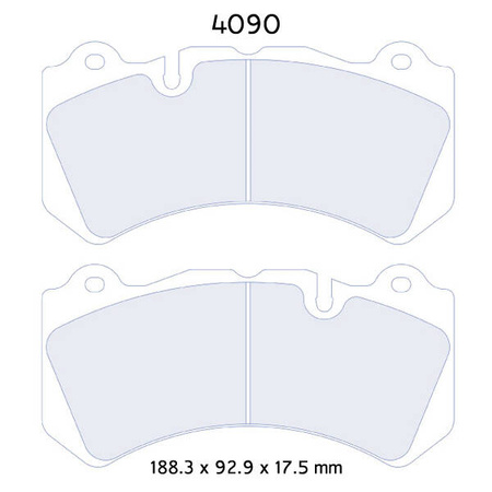 Carbone Lorraine RC8 brake pads - Nissan GT-R R35 (all)