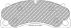 Ferodo Racing DS2500 első fékbetét FCP4664H PORSCHE 718 BOXSTER 982 Cayman CAYMAN 911 991 991.2 992 Convertible 981 