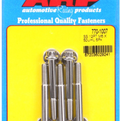ARP M6 x 1.00 x 50 12pt SS bolts (5pcs)