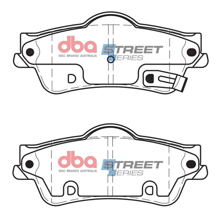 Klocki hamulcowe tylne DBA Brake Pads Street Series Ceramic - DB2267SS
