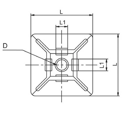 Adhesive clip for electrical wires