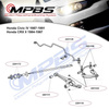 Front lower wishbone bush (inside) - MPBS: 2201111 Honda CRX II, Civic IV, Prelude III,