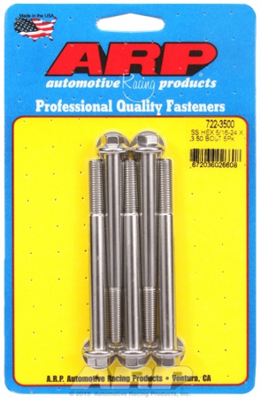 ARP "5/16""-24 x 3.500 hex SS bolts" (5pcs)
