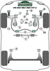 Tuleja mocowania tylnej belki Powerflex Heritage Collection Volkswagen Golf & Golf MK4 (1997 - 2004)\Golf MK4 2WD Typ 1J (1997-2004) PFR85-610H