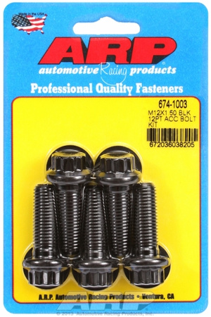 ARP Bolt Kit M12 x 1.50 x 35 Black Oxide 12PT