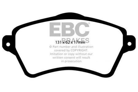 DP41352R - Zestaw klocków hamulcowych seria YELLOWSTUFF EBC Brakes