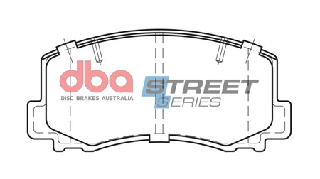 Priekinės DBA stabdžių trinkelės gatvės serijos keramikos – DB1103SS