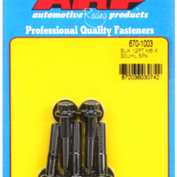 Śruby ARP M6 x 1.00 x 30 12pt black oxide bolts (5pcs)