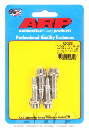 Śruby ARP  5/16-24x1.500 SS 12pt WP pulley w/ .250" fan spcr stud