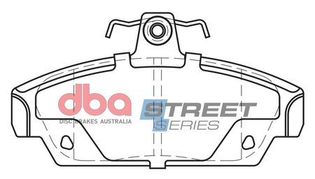 DBA Brake Pads Utcai sorozat első fékbetétek Kerámia - DB2053SS