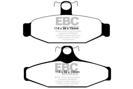DP31165C - EBC Brakes REDSTUFF sorozatú fékbetét szett