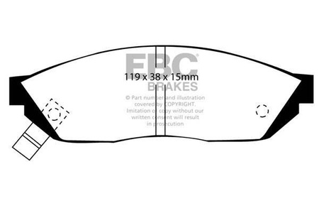 DP560 -EBC Brakes ULTIMAX2 sorozatú fékbetét készlet
