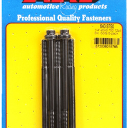 Śruby ARP "1/4""-20 x 3.750 12pt black oxide bolts" (5pcs)