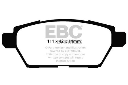 DP41766R - Zestaw klocków hamulcowych seria YELLOWSTUFF EBC Brakes