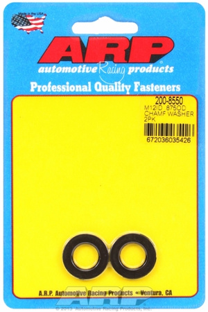 ARP M12 ID .875"OD chamfer black washers-3mm-2pc