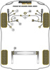 Mocowanie Silnika Snub Nose Powerflex Black Series Volkswagen Passat Models & Passat B5 (1996 - 2005)\Saloon (1996 - 2005) PFF3-221BLK