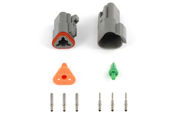 Haltech Stecker & Pins Nur Set DT-3 Anschluss (DT06-3S + DT04-3P) ( - HT-031113