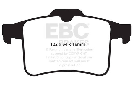 DP32059C - Stabdžių trinkelių rinkinys REDSTUFF serija EBC Brakes