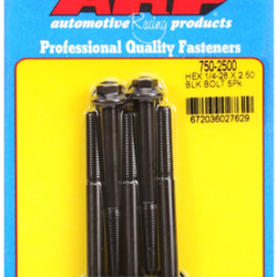 Śruby ARP "1/4""-28 x 2.500 hex black oxide bolts" (5pcs)