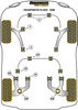 Tylna tuleja drążka stabilizatora 28mm Powerflex Black Series Volkswagen Transporter Models & T6 / 6.1 Transporter (2015-2024) PFR85-1313-28BLK