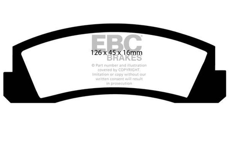 DP309 - Ein Satz Bremsbeläge serie ULTIMAX2 EBC Brakes