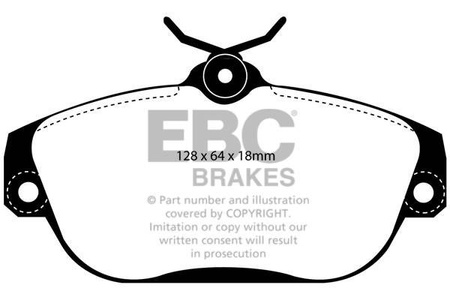 DP21095 - Stabdžių kaladėlių rinkinys GREENSTUFF serija EBC Brakes