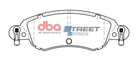 DBA Brake Pads Utcai sorozat első fékbetétek Kerámia - DB2297SS