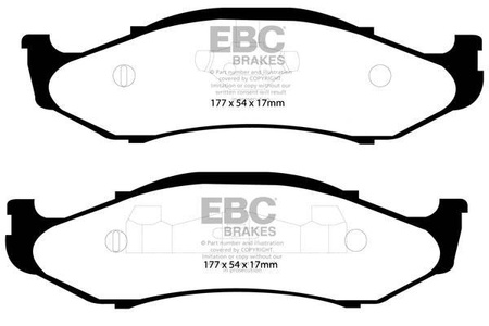 DP41255R - EBC Brakes YELLOWSTUFF sorozatú fékbetét készlet