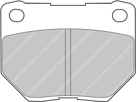 Klock hamulcowe Ferodo Racing DS3000 tylne FCP1372R SUBARU Impreza II SW GG 