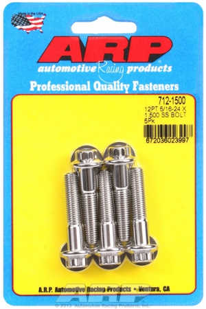 ARP "5/16""-24 x 1.500 12pt SS bolts" (5pcs)