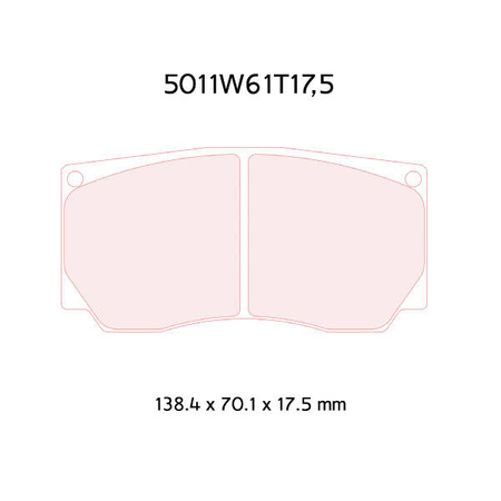 Carbone Lorraine RC5 brake pads - Fiat Punto Super 2000 (06-)