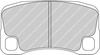 Ferodo Racing DS2500 brake pad rear FRP3095H PORSCHE 911 997 997