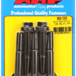 Śruby ARP  M10 x 1.25 x 60 hex black oxide bolts (5pcs)
