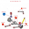 Tuleje wahacza przedniego/tylnego dolnego (od strony mostu) - MPBS: 2900706 Jeep Grand Cherokee II WJ / WG,