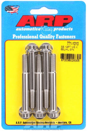 ARP M8 x 1.25 x 65 12pt SS bolts (5pcs)