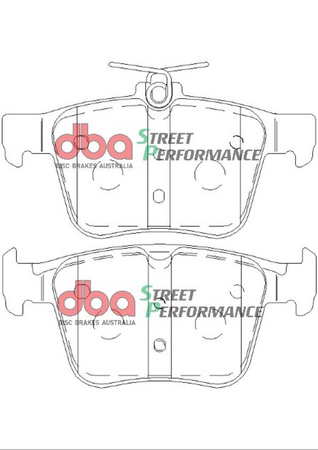 Klocki hamulcowe tylne DBA Brake Pads Street Performance ECE R90 certified - DB2415SP AUDI S3 8V TTS quattro 8S CUPRA Ateca SEAT Leon 5F VOLKSWAGEN Golf Mk7 Clubsport S TCR