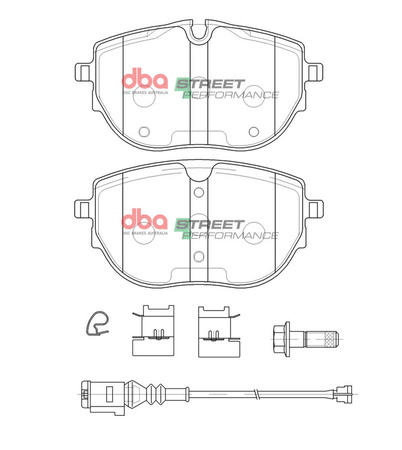 Klocki hamulcowe przednie DBA Brake Pads Street Performance - DB15115SP