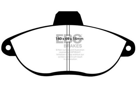 DP1053 -EBC Brakes ULTIMAX2 sorozatú fékbetét készlet