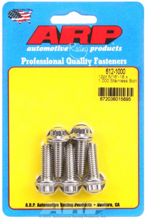 Śruby ARP "5/16""-18 x 1.000 12pt SS bolts" (5pcs)